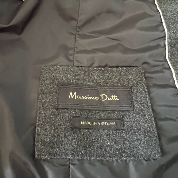 Massimo Dutti Quilted Grey Flannel Vest - Picture 8 of 17